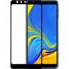   Tempered Glass 9H 5D full glue  Samsung Galaxy A7 2018   - full face black (oem)